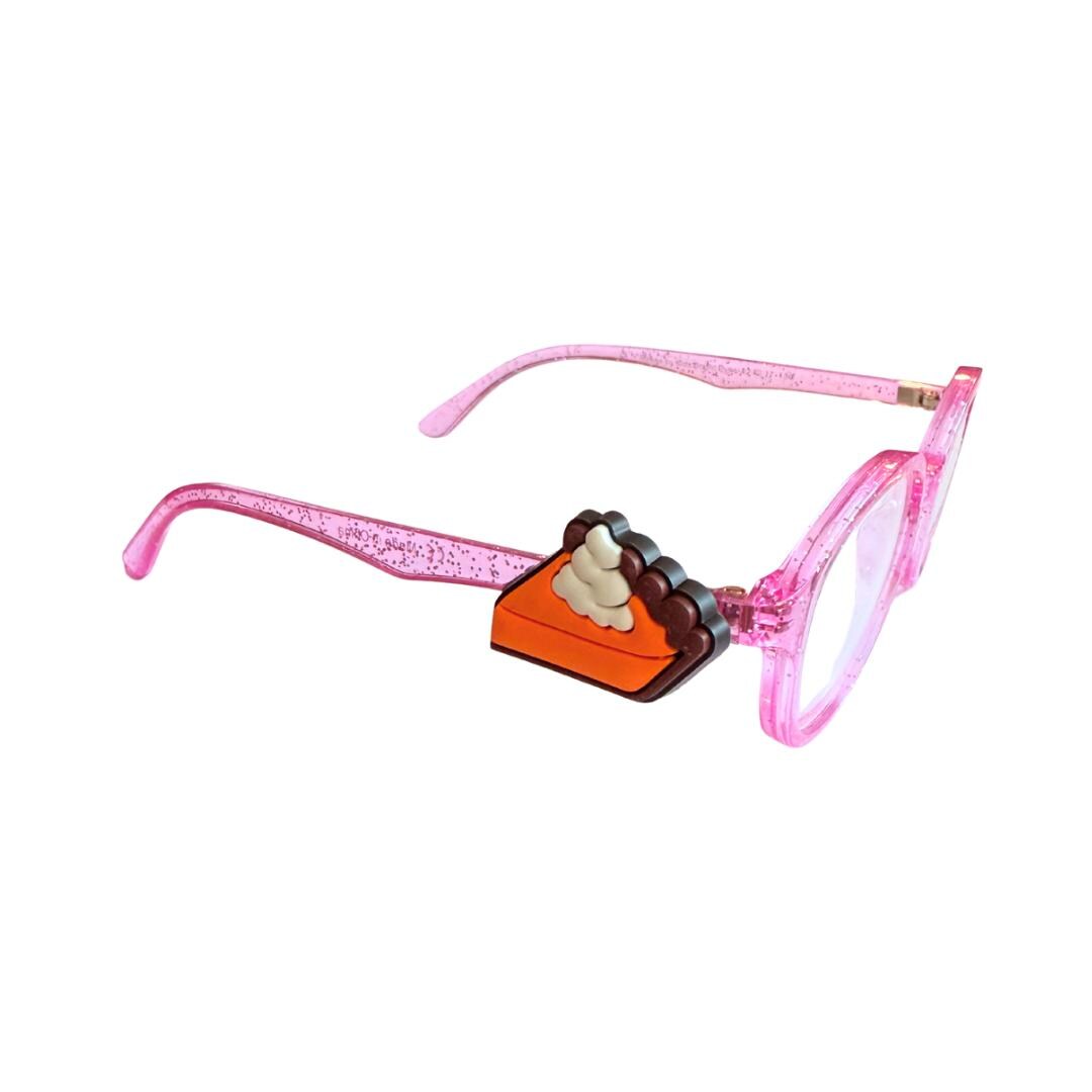 Thanksgiving Pumpkin Pie Charm | Fun Glasses Accessories for Kids