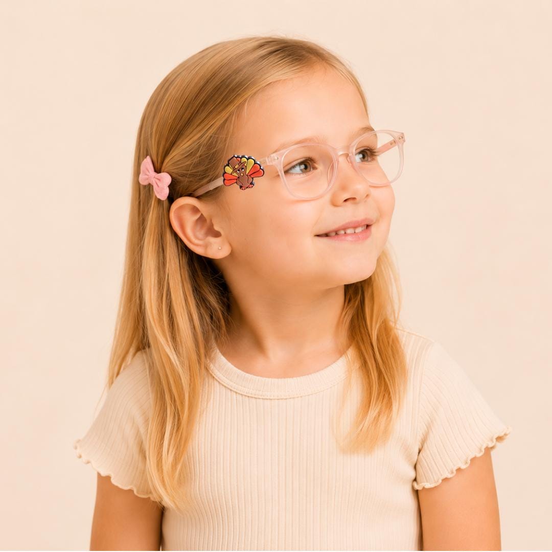 Thanksgiving Turkey Goggle Charm | Fun Glasses Accessories for Kids