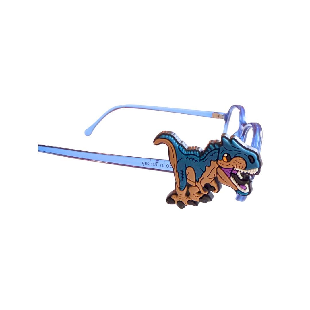 Realistic T-Rex Dinosaur Glasses Charm for Kids: Fun Eyeglass Accessory