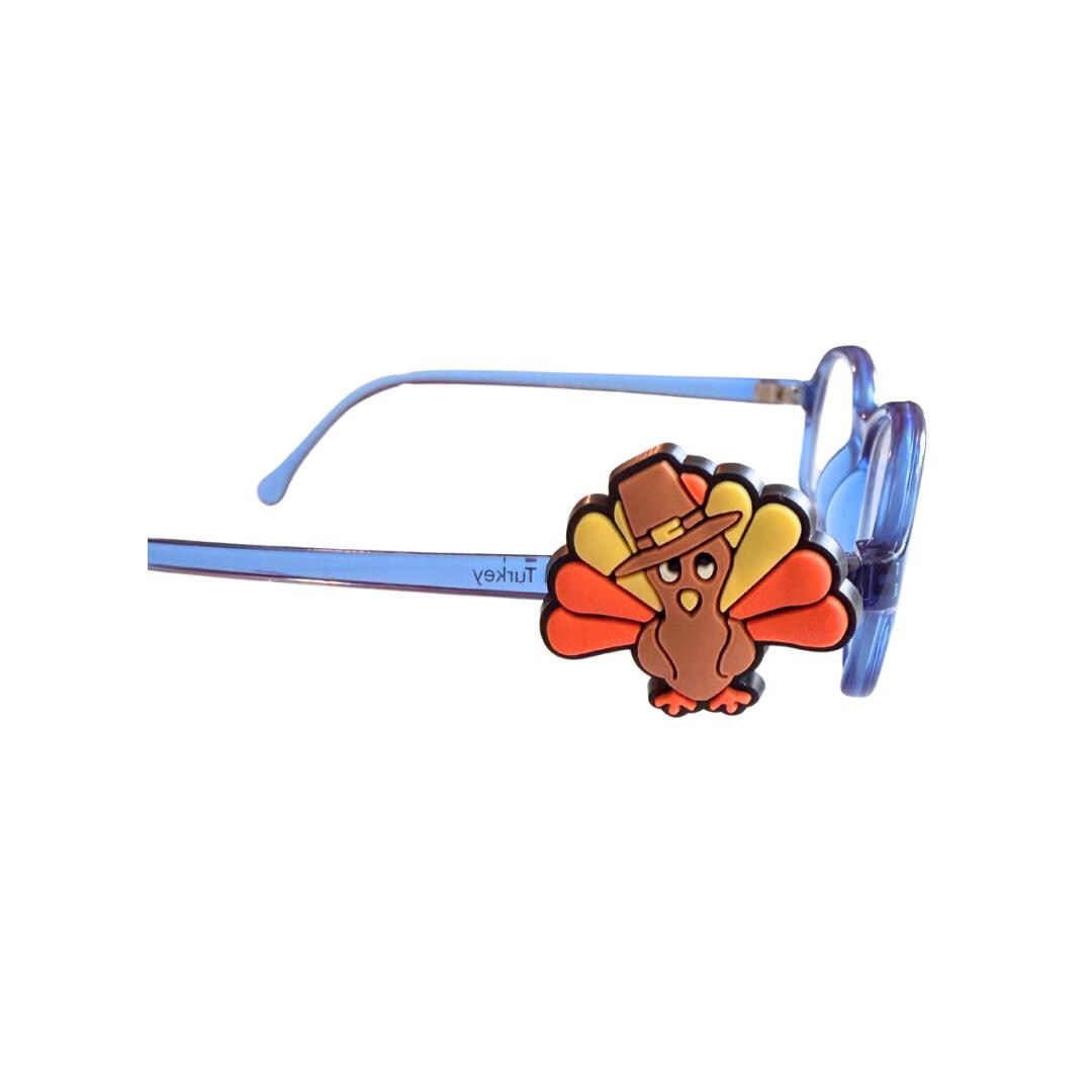 Thanksgiving Turkey Goggle Charm | Fun Glasses Accessories for Kids