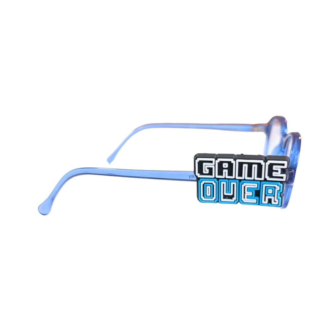Game Over Video Game Glasses Charm | Fun Eyeglass Accessory for Kids