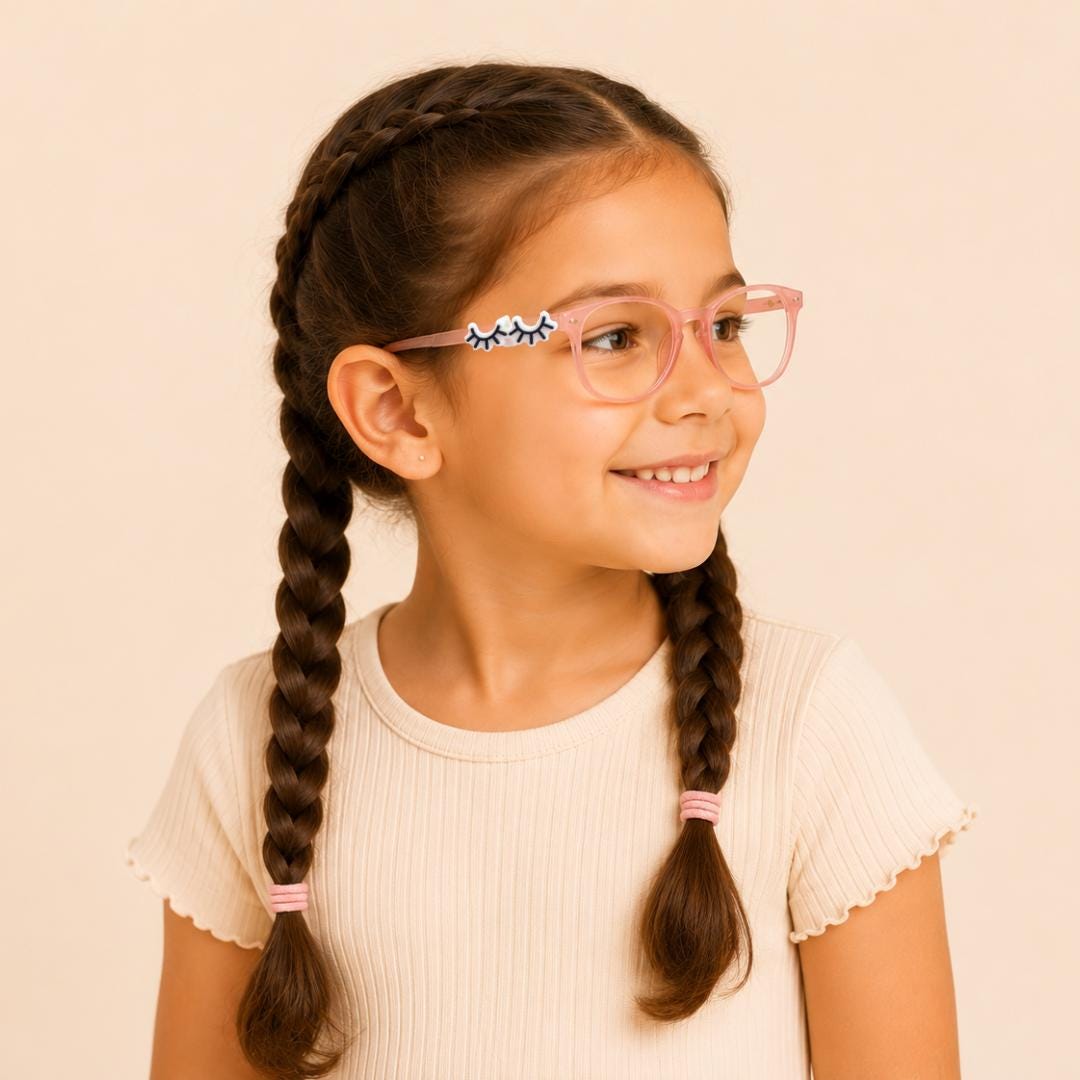Lashes Glasses Charm | Fun Kids Eyeglass Accessory