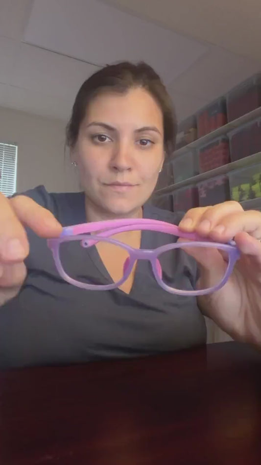 Flexible Kids Prescription Eyeglass Frame – Purple/Pink, Size 50-16-143